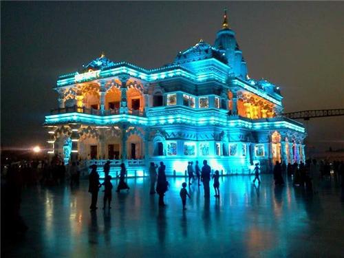 prem-mandir-night